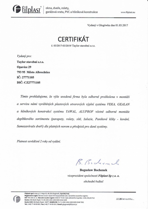 Certifikáty